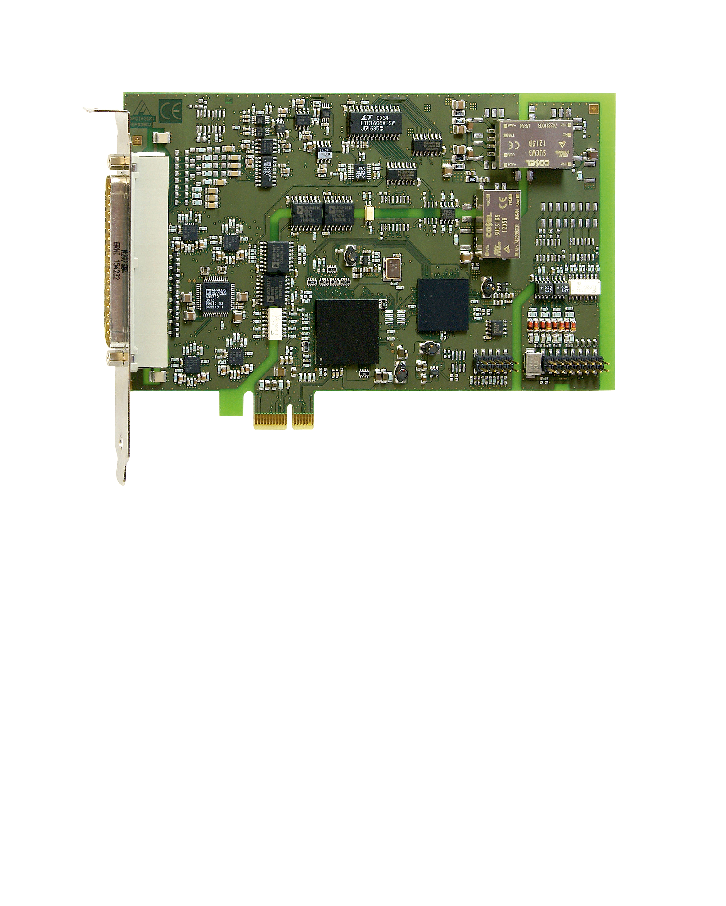APCIe-3021 – многоканальная плата аналоговых входов высокого разрешения с оптоизоляцией