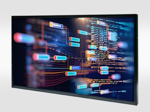 Широкоформатный 23,8" TFT-дисплей c высокой яркостью для работы в диапазоне температур от -30 до +80ºС